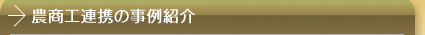 農商工連携の事例紹介